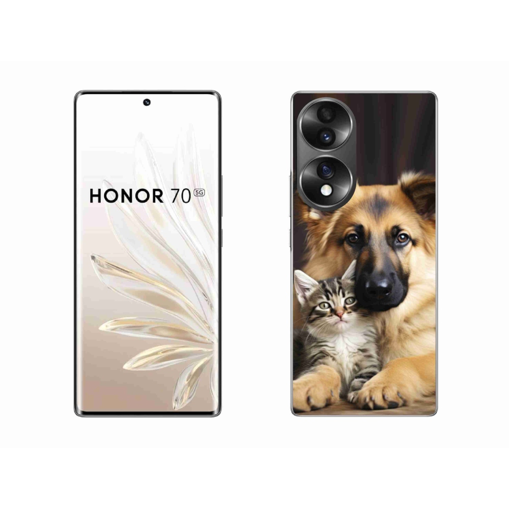 Zselés borítás mmCase a Honor 70-hez - állatbarátság