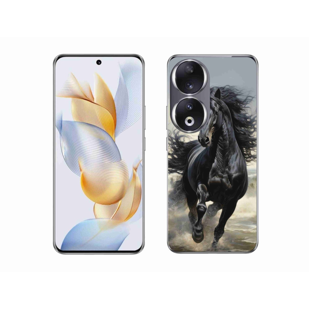 mmCase gélhuzat az Honor 90-hez – fekete futó ló