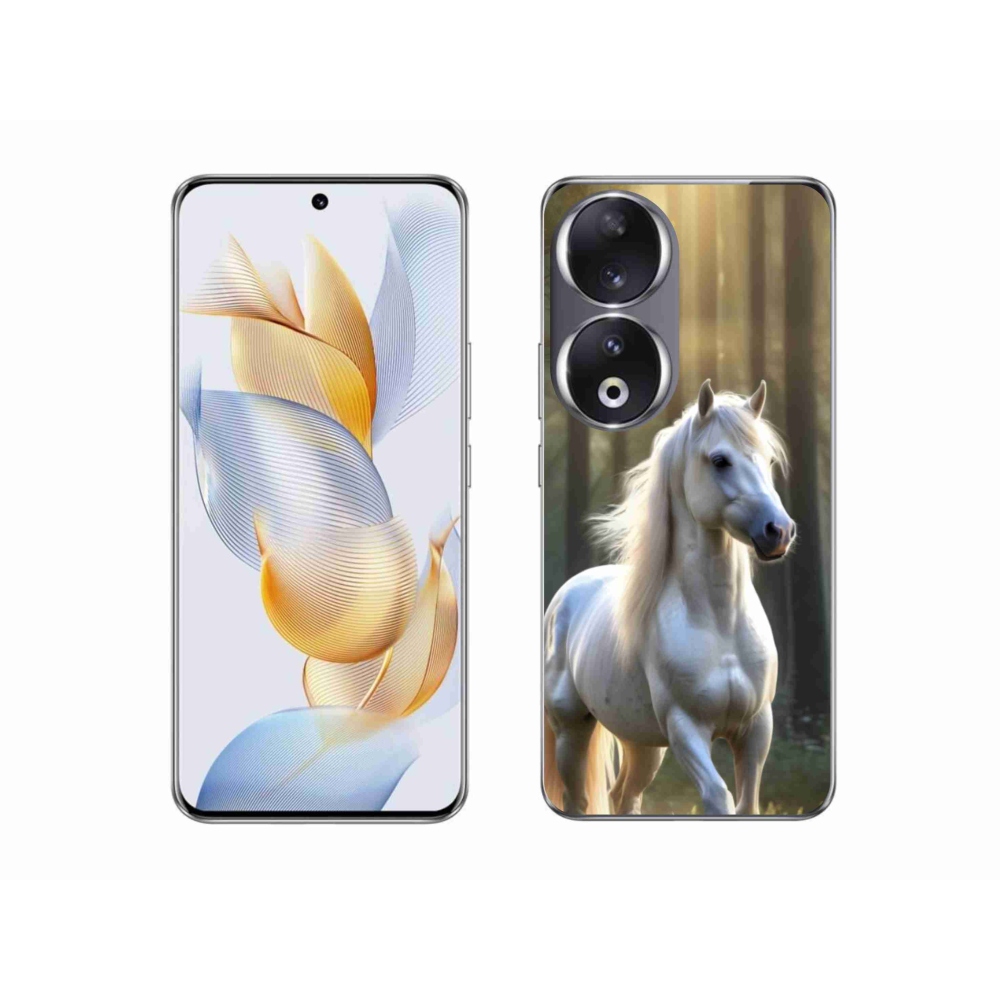 Zselés borítás mmCase a Honor 90-hez - fehér ló 3