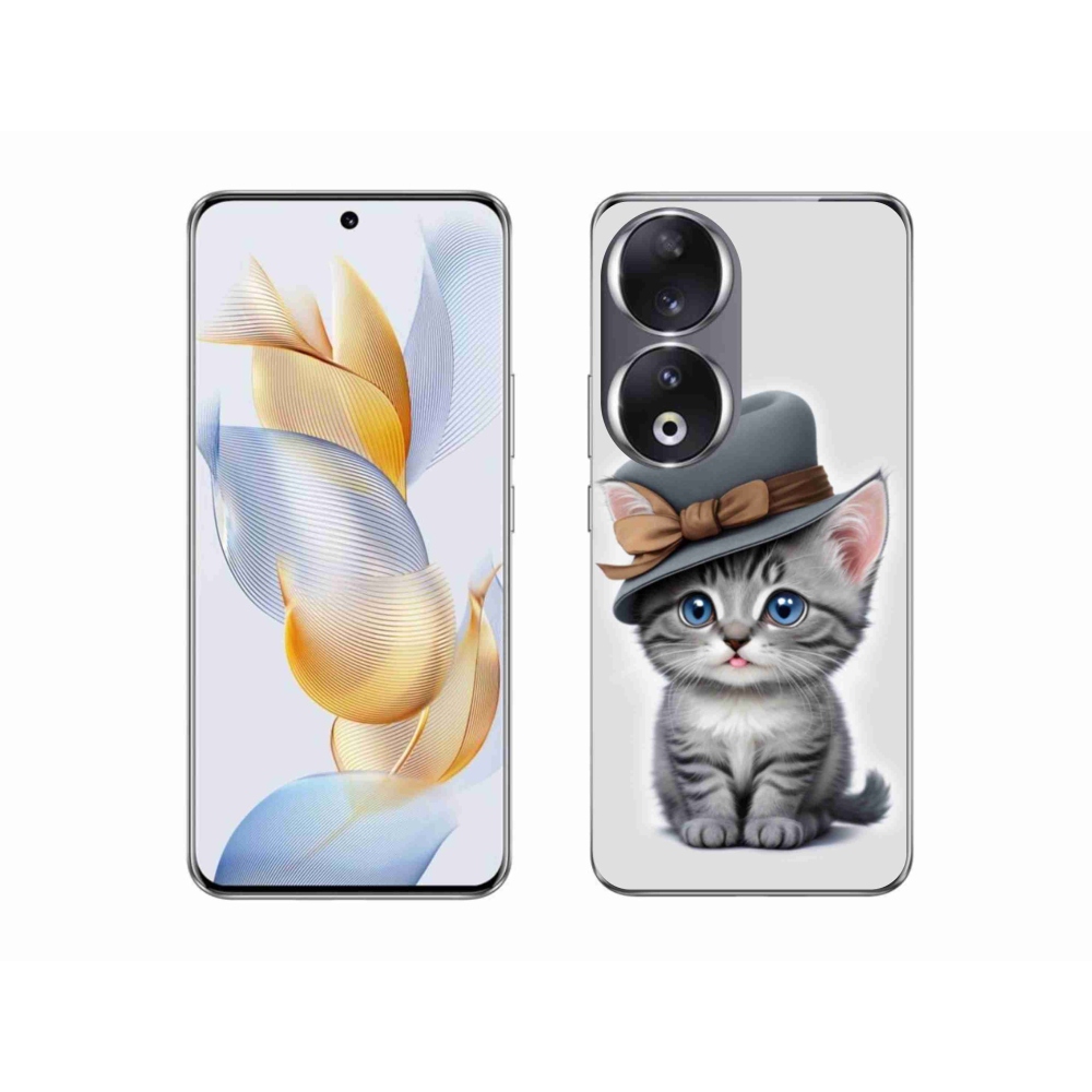 Zselés borítás mmCase a Honor 90-hez - cica sapkával