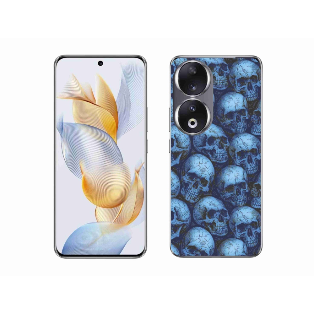 Zselés borítás mmCase a Honor 90-hez - koponyák