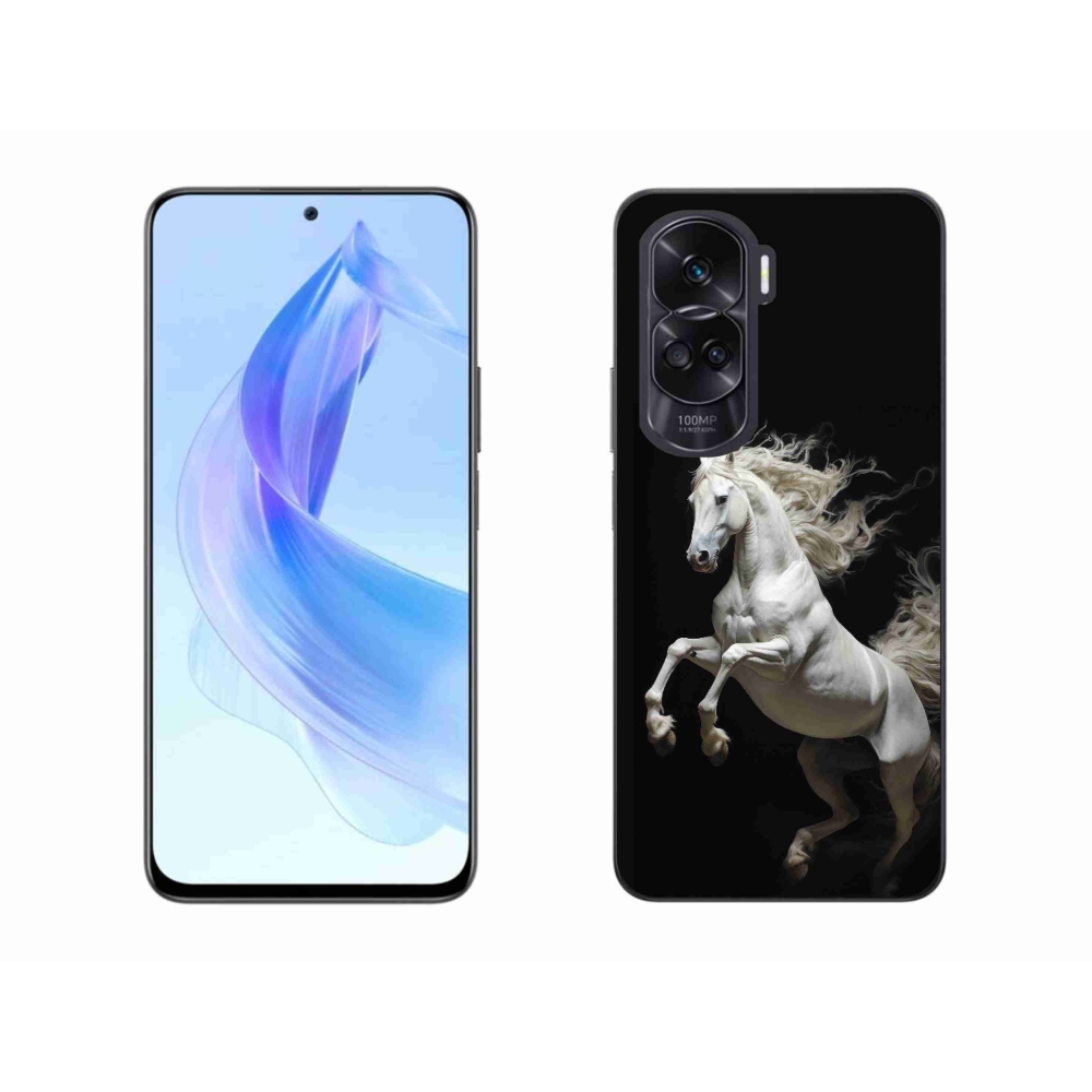 Zselés borítás mmCase a Honor 90 Lite-hoz - fehér ló 4
