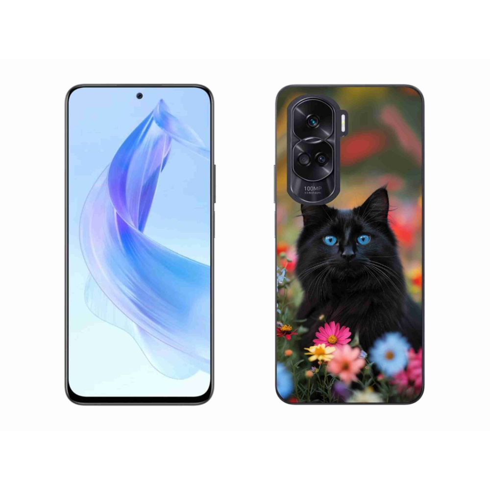 mmCase gél tok az Honor 90 Lite-hoz – fekete cica 4