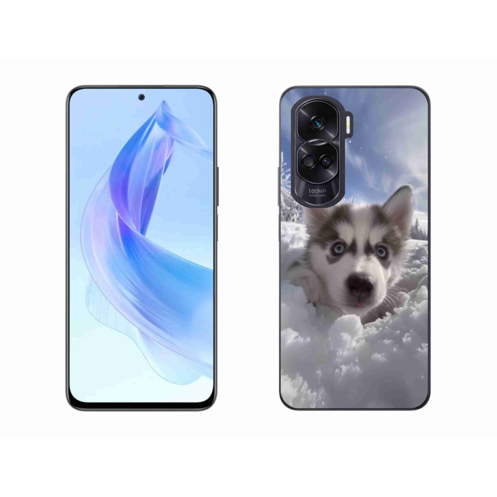Gél borító mmCase a Honor 90 Lite-hoz - husky a hóban