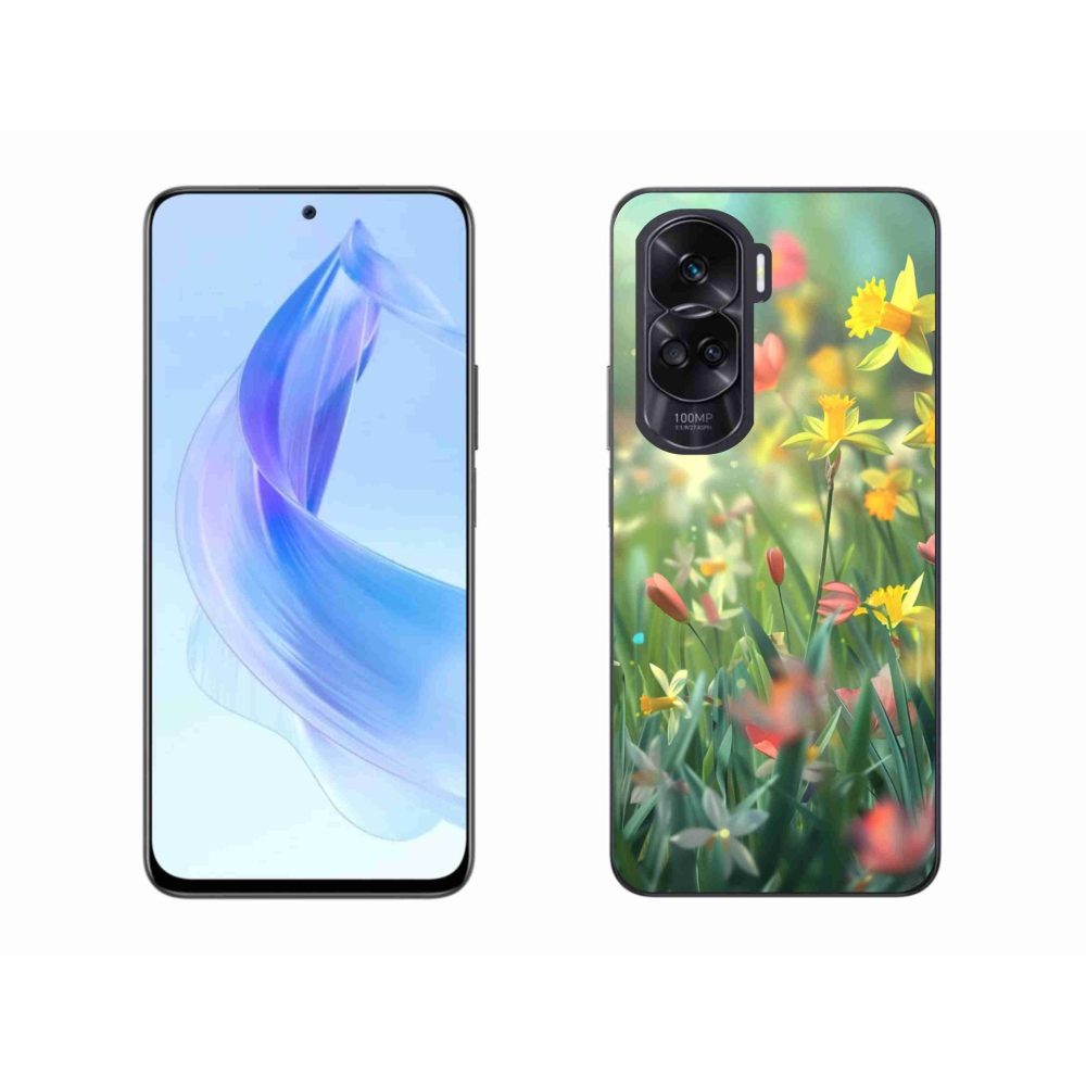 Zselés borítás mmCase a Honor 90 Lite-hoz - tavaszi virágok