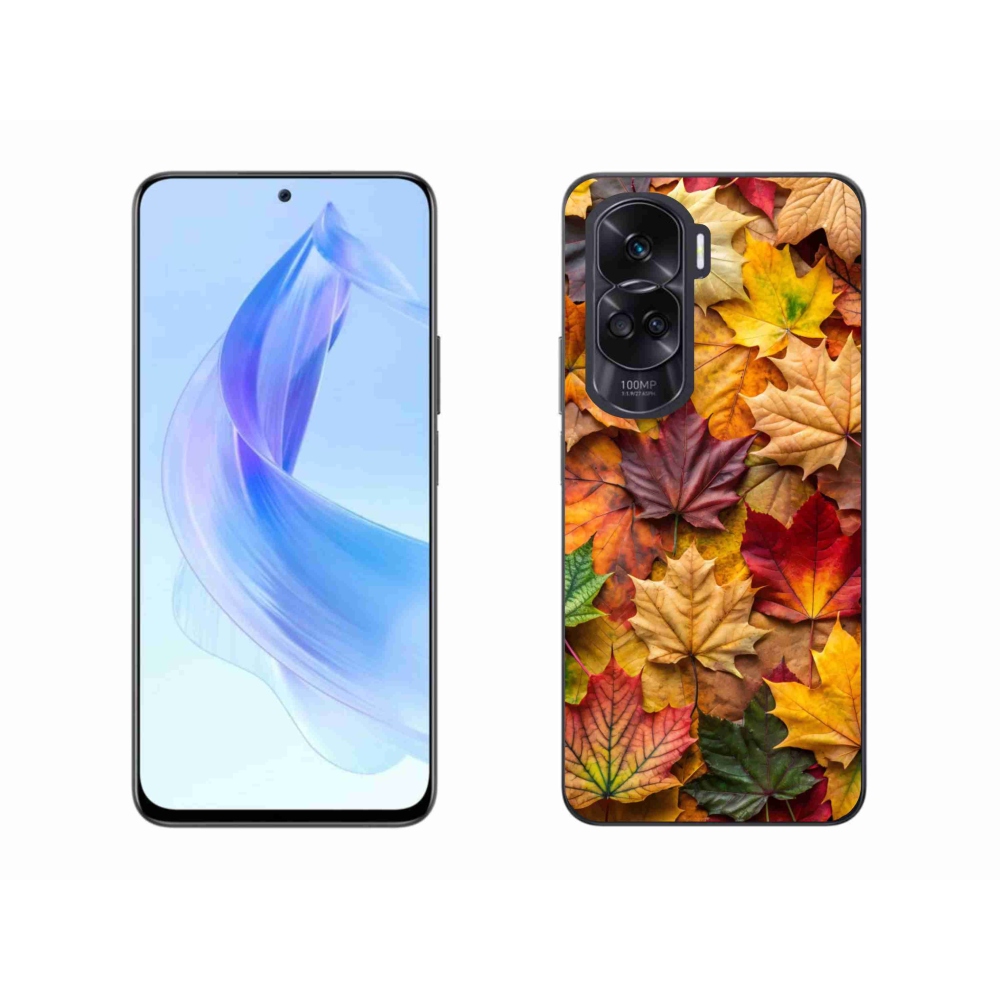 Zselés borítás mmCase a Honor 90 Lite készülékhez - juharlevelek 2