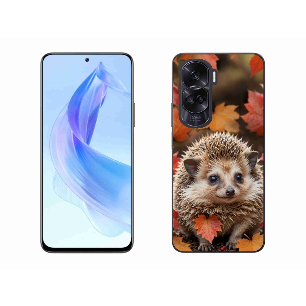 mmCase gél tok az Honor 90 Lite-hoz – sün a levelek között