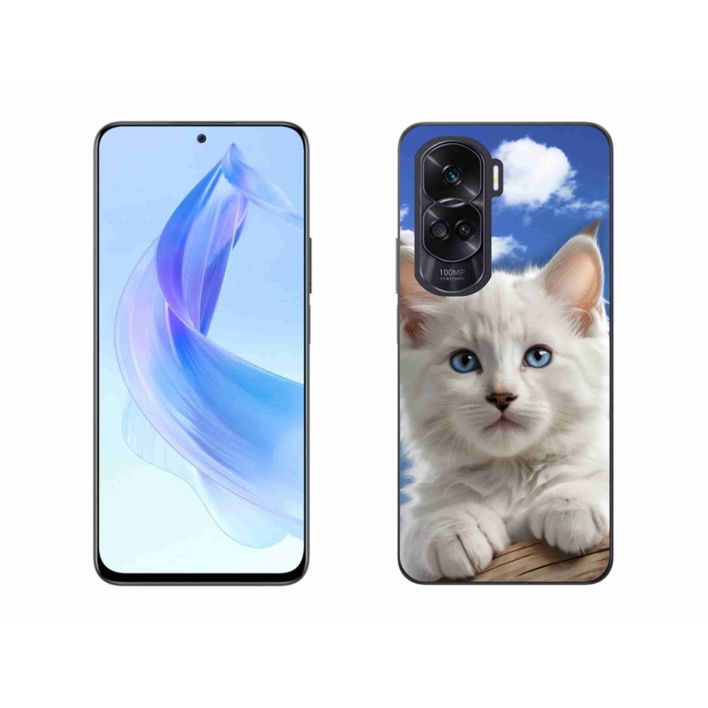 mmCase gél tok az Honor 90 Lite-hoz – cica és felhők