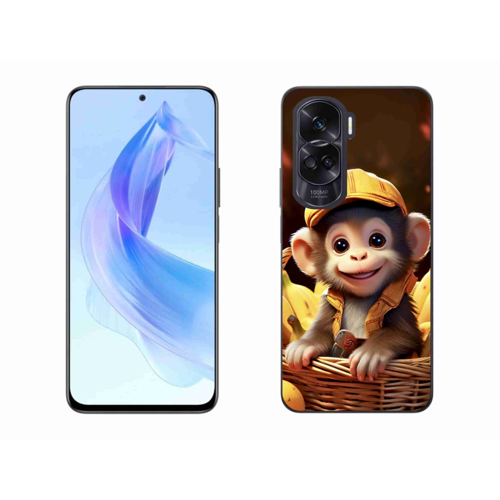 mmCase gél tok az Honor 90 Lite-hoz – majom a kosárban