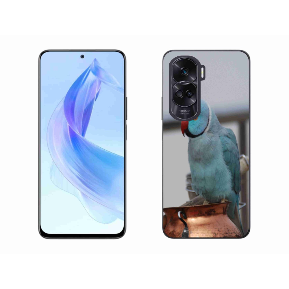 Zselés borítás mmCase a Honor 90 Lite készülékhez - papagáj alexander kék
