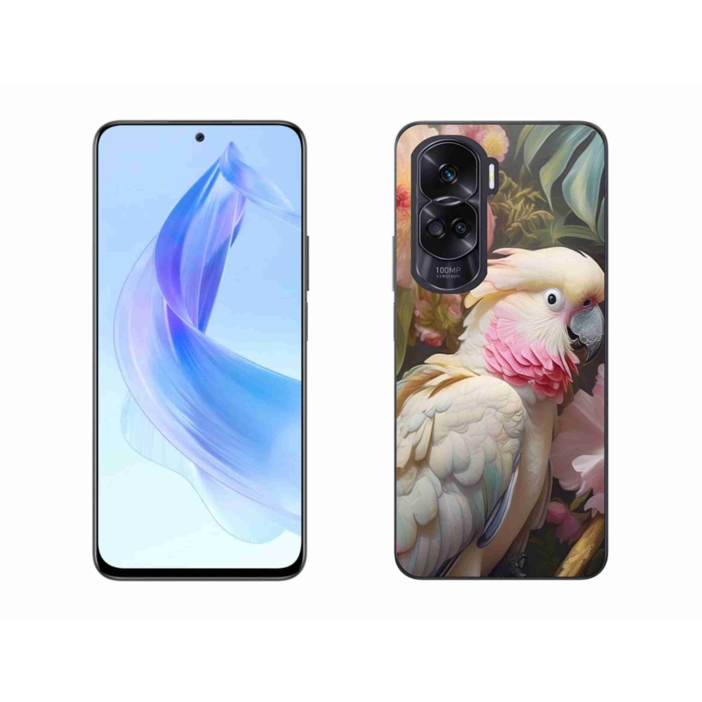 Zselés borítás mmCase a Honor 90 Lite készülékhez - papagáj kakadu rózsaszín 2
