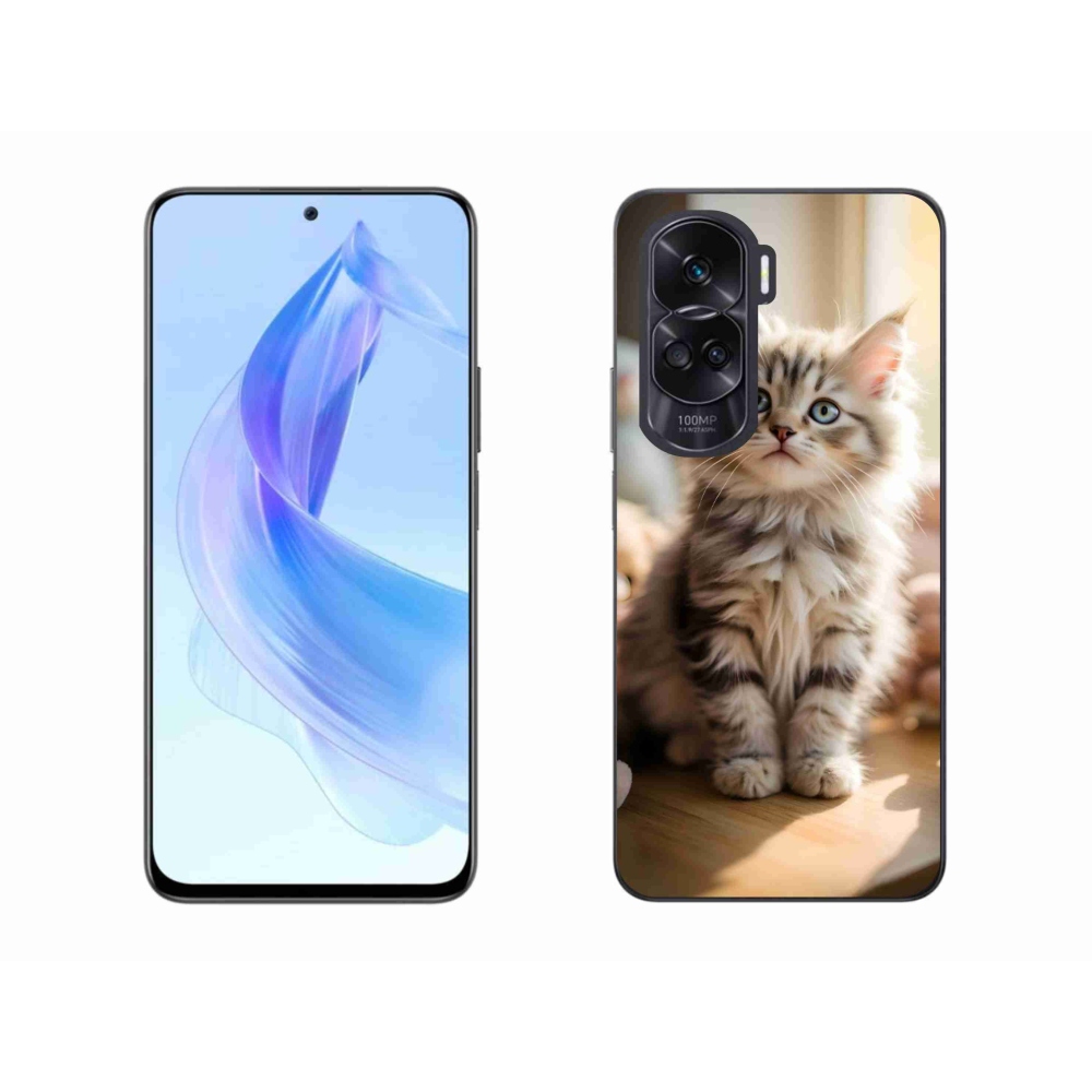 mmCase gél tok az Honor 90 Lite-hoz – aranyos cica 10