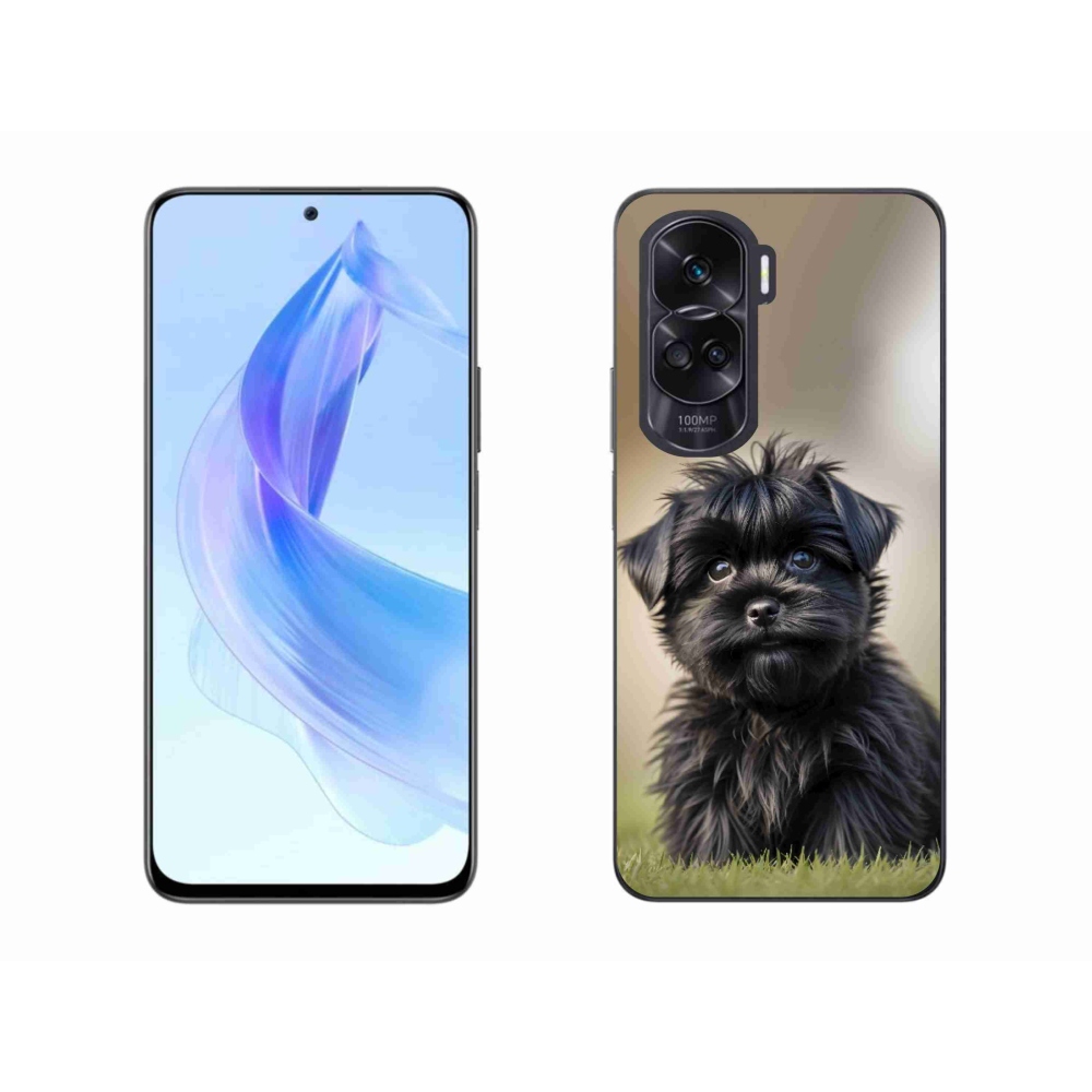mmCase géltok az Honor 90 Lite-hoz – aranyos fekete kutyus