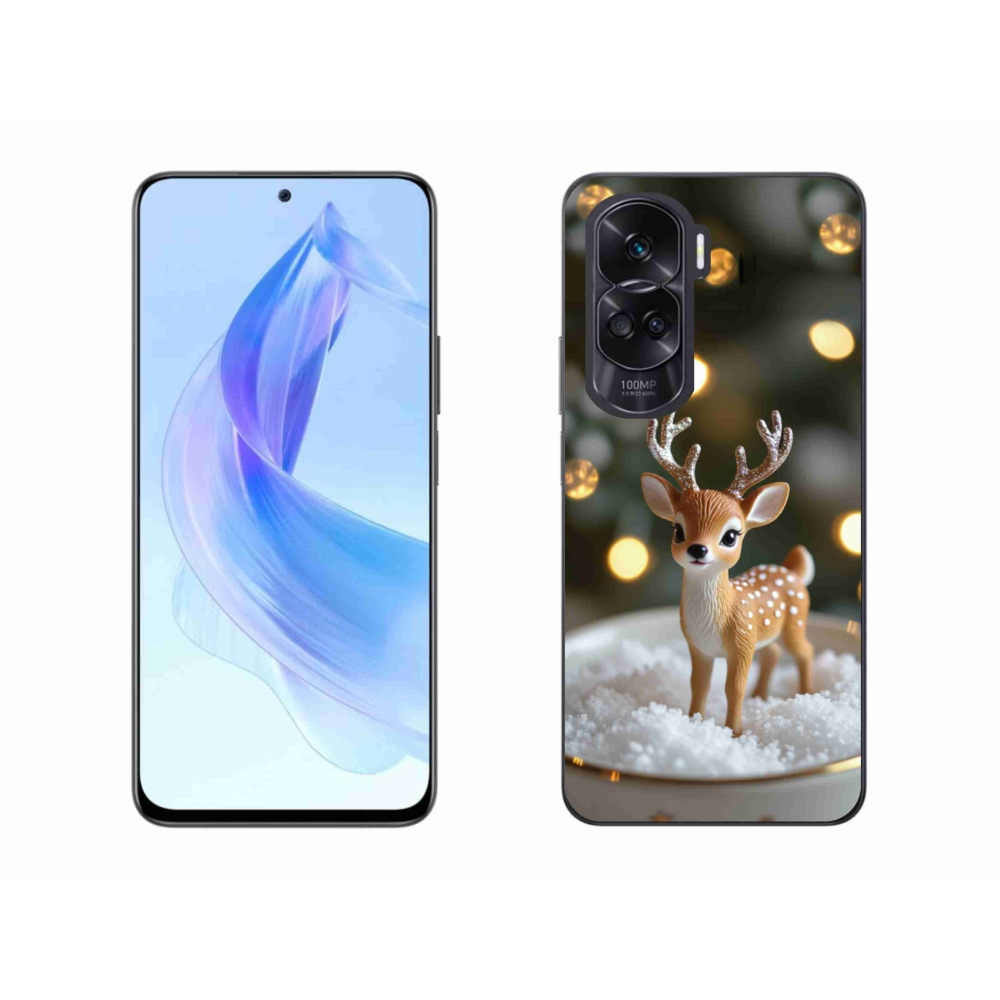 mmCase gél tok az Honor 90 Lite-hoz – aranyos karácsonyi szarvas