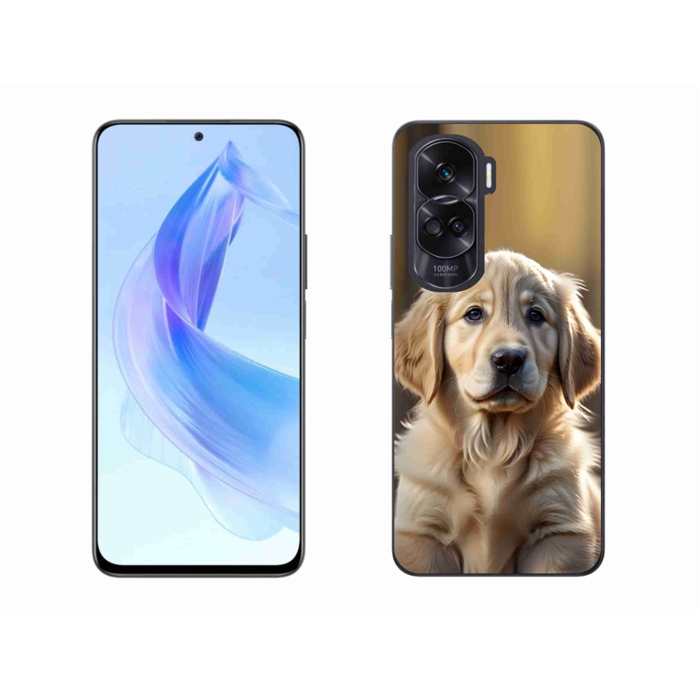 mmCase gél tok az Honor 90 Lite-hoz – aranyos arany retriever