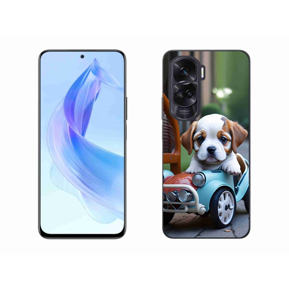 mmCase géltok az Honor 90 Lite-hoz – kiskutya egy retro autóban