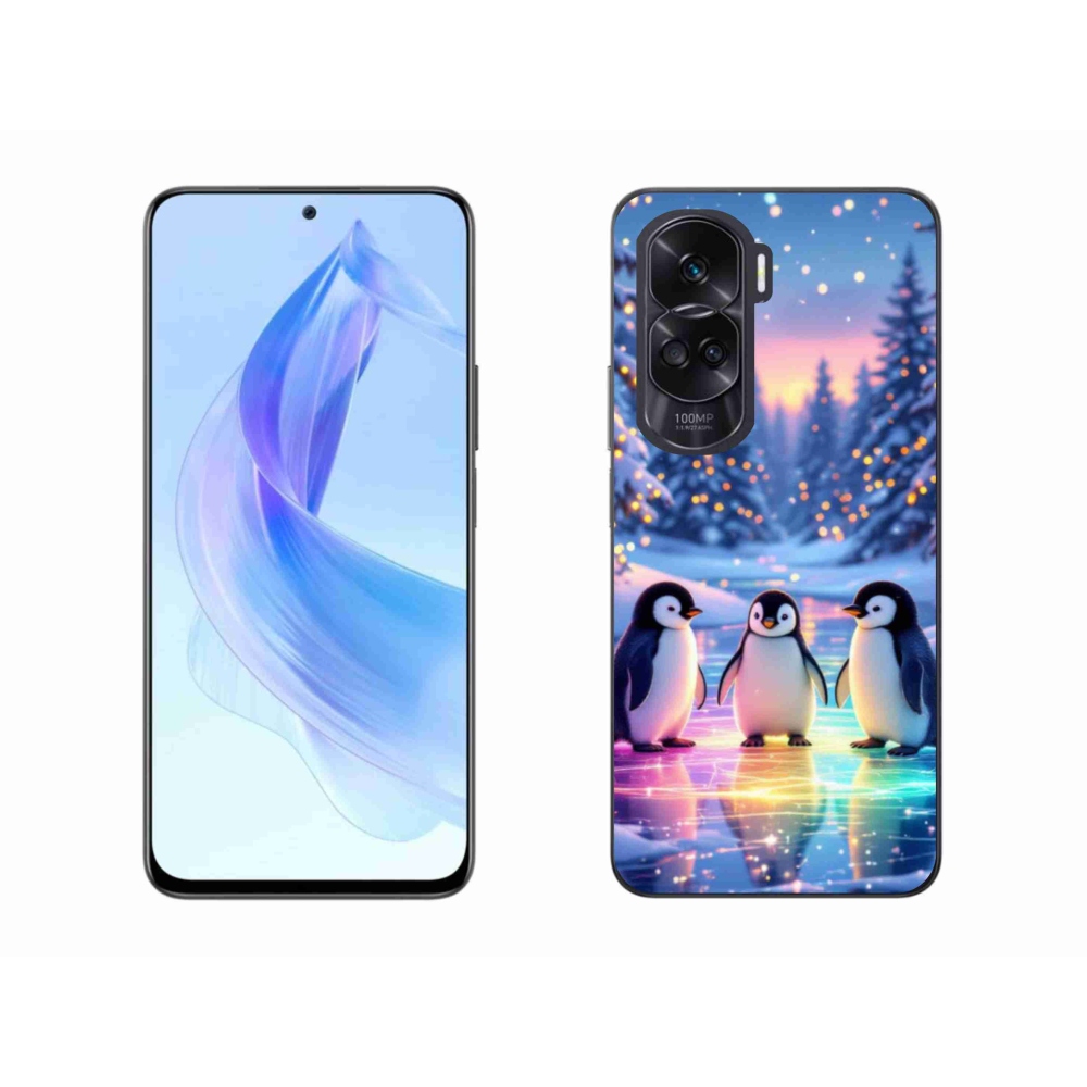 Zselés borítás mmCase a Honor 90 Lite készülékhez - pingvinek