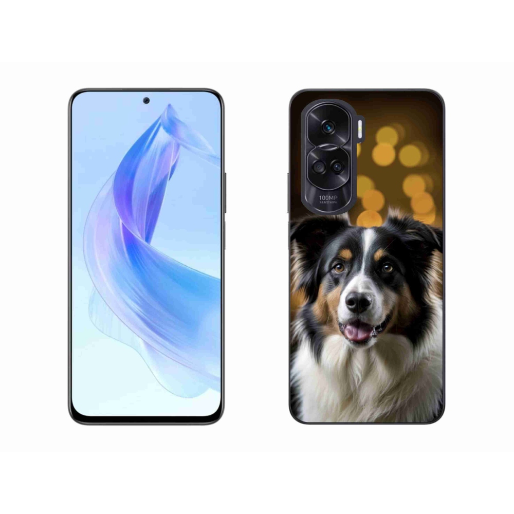 mmCase gél tok az Honor 90 Lite-hoz – mosolygós ausztrál juhászkutya