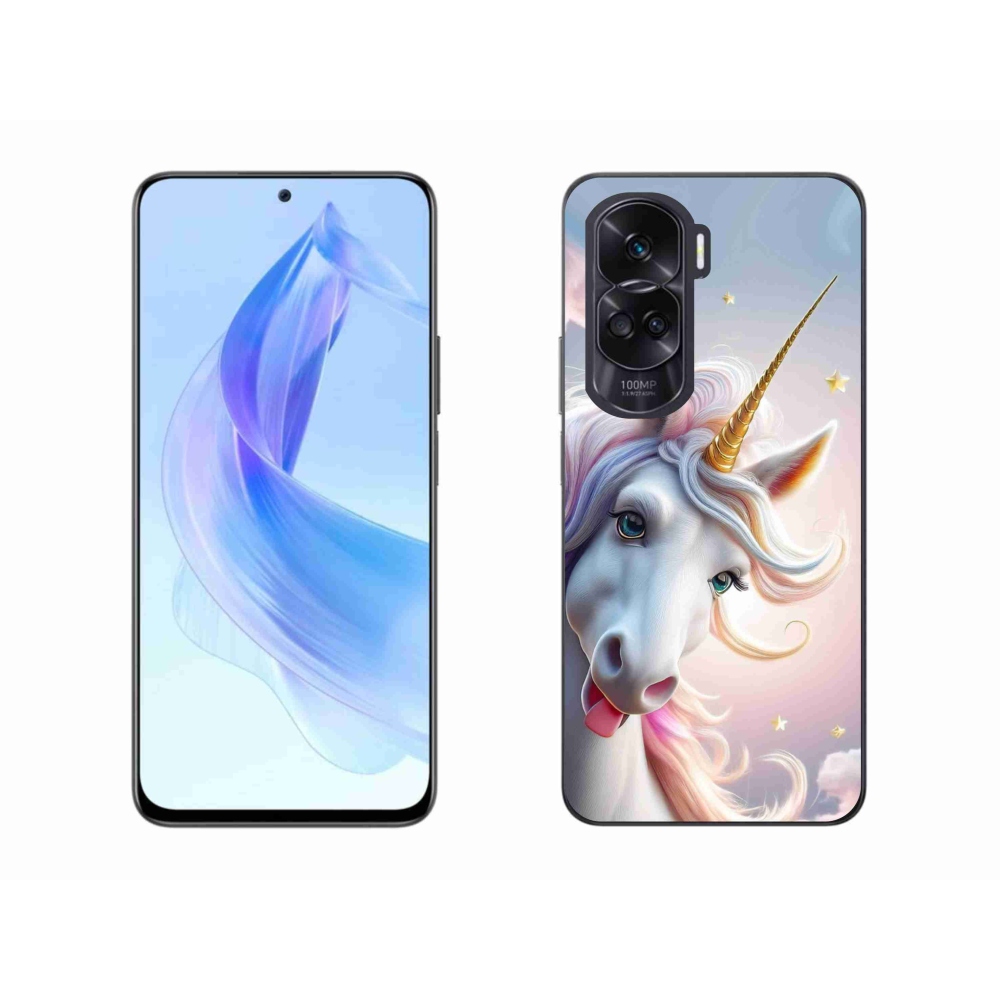 mmCase gél tok az Honor 90 Lite-hoz – vidám egyszarvú