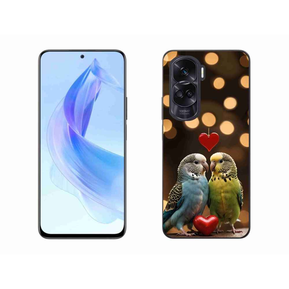 mmCase géltok az Honor 90 Lite-hoz – szerelmes papagájok