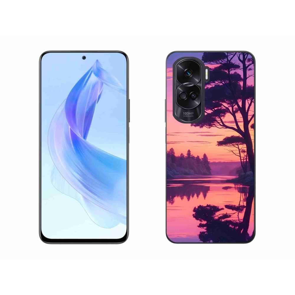 Gél borítás mmCase a Honor 90 Lite számára - naplemente a tó felett