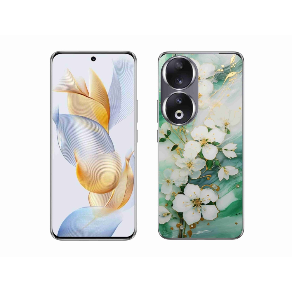 Zselés borító mmCase a Honor 90-hez - finom virágok