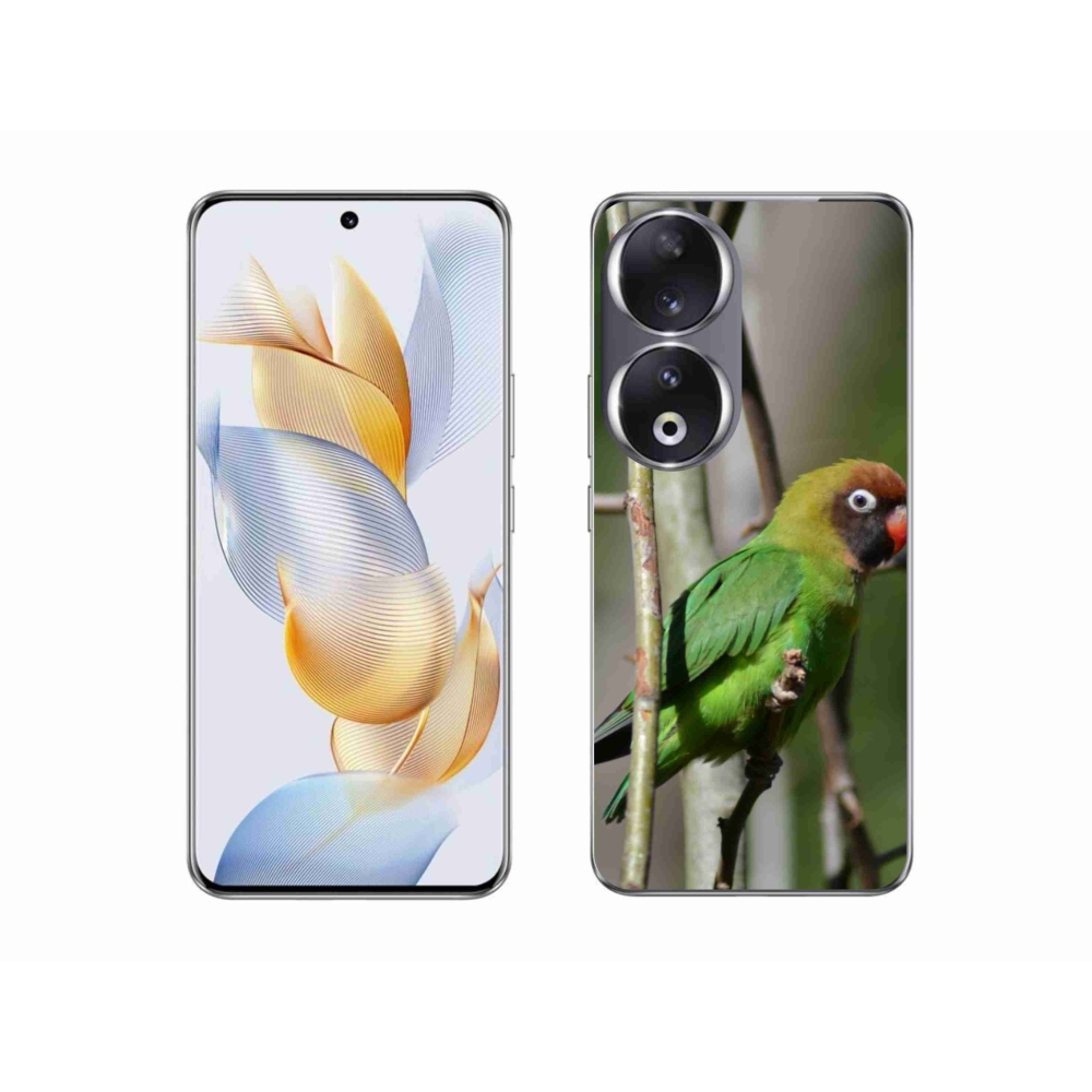 Zselés borítás mmCase a Honor 90 - papagáj agapornishoz