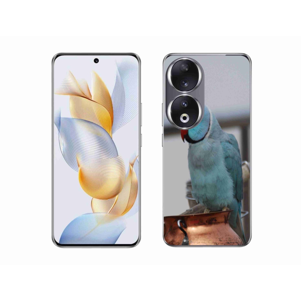 Zselés borítás mmCase a Honor 90 készülékhez - papagáj alexander kék