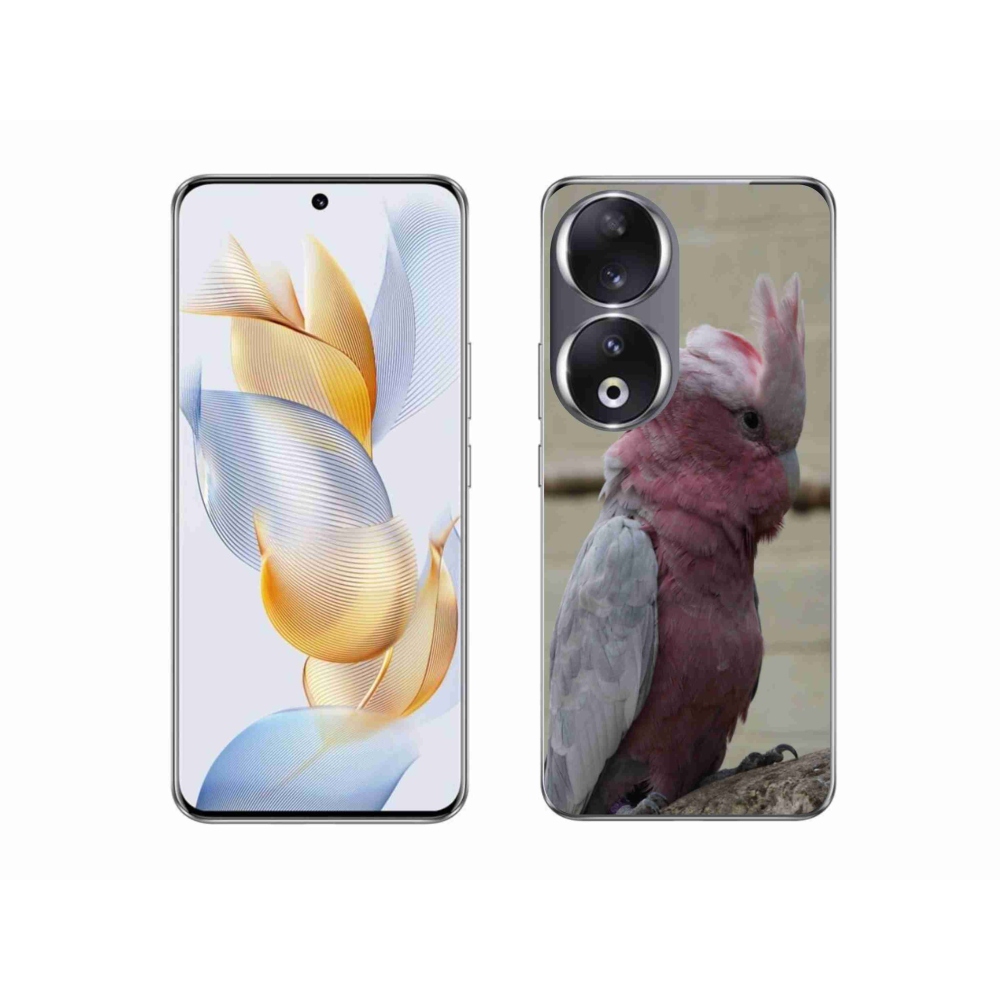 Zselés borítás mmCase a Honor 90 készülékhez - papagáj kakadu rózsaszínű