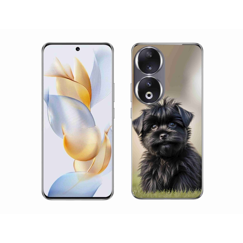 mmCase géltok az Honor 90-hez – aranyos fekete kutyus