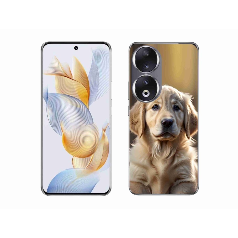 mmCase gél tok az Honor 90-hez – aranyos arany retriever
