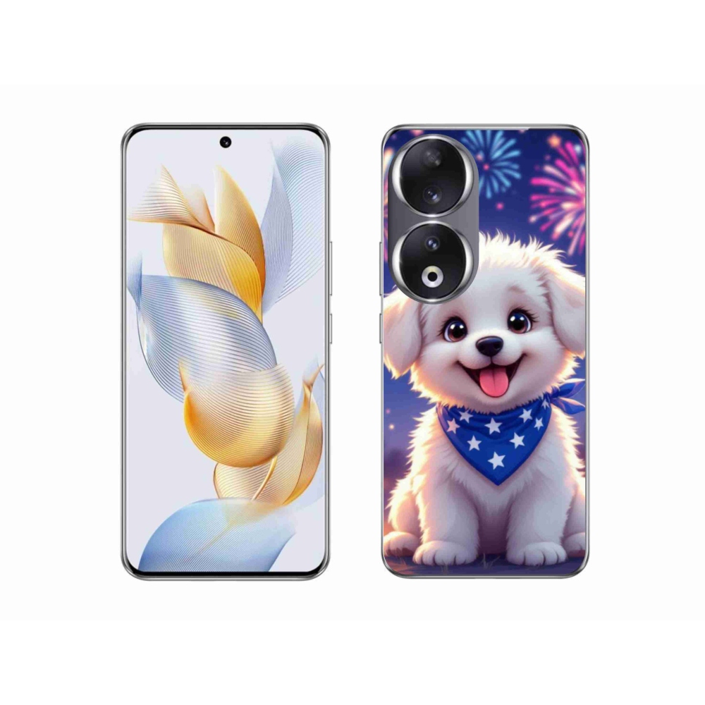 Zselés borítás mmCase a Honor 90-hez - ünnepi kiskutya