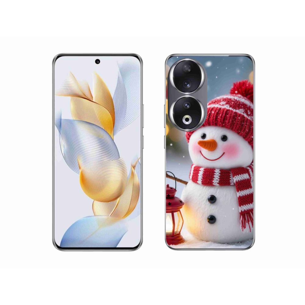 Zselés borítás mmCase a Honor 90-hez - hóember 2