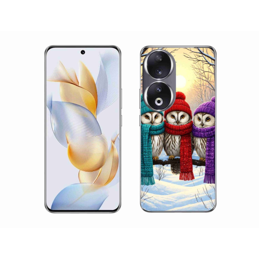 Zselés borítás mmCase a Honor 90-hez - bagoly barátok