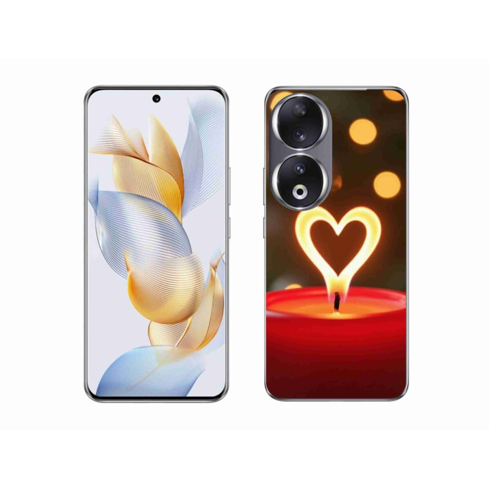 Zselés borítás mmCase a Honor 90-hez - a láng szíve