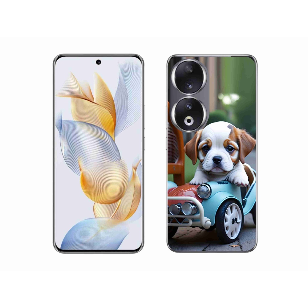 mmCase géltok az Honor 90-hez – kiskutya retro autóban