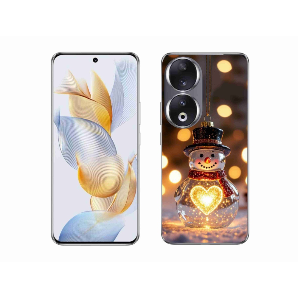 mmCase gél tok az Honor 90-hez – világító karácsonyi hóember