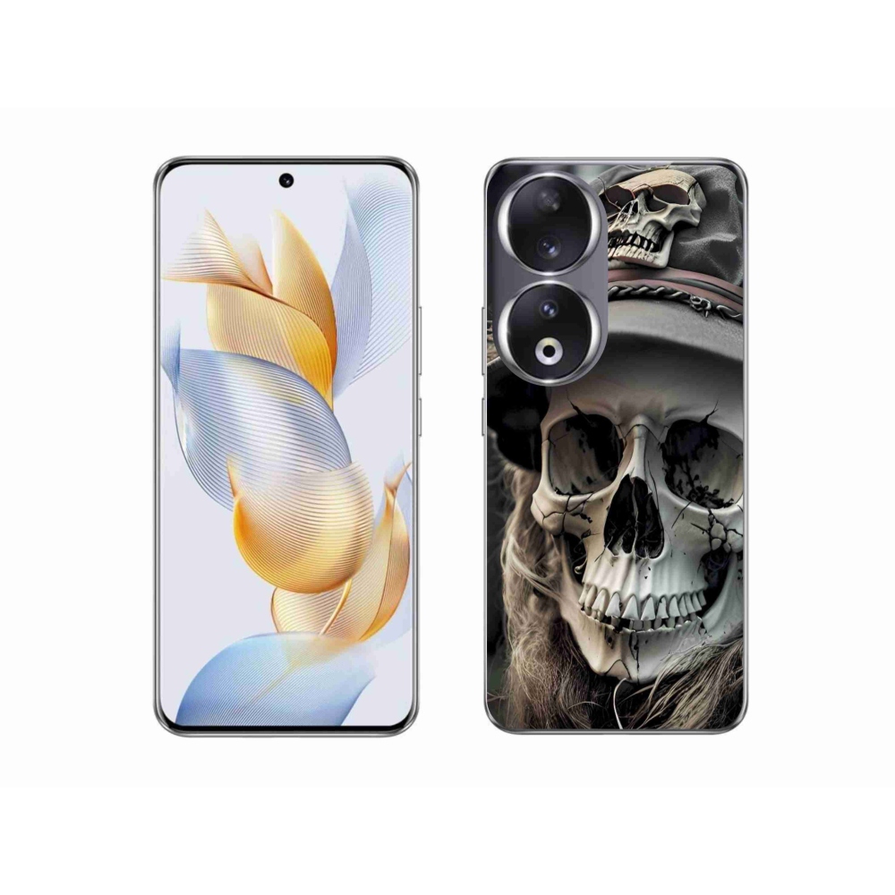 Zselés borítás mmCase a Honor 90-hez - sötét koponya