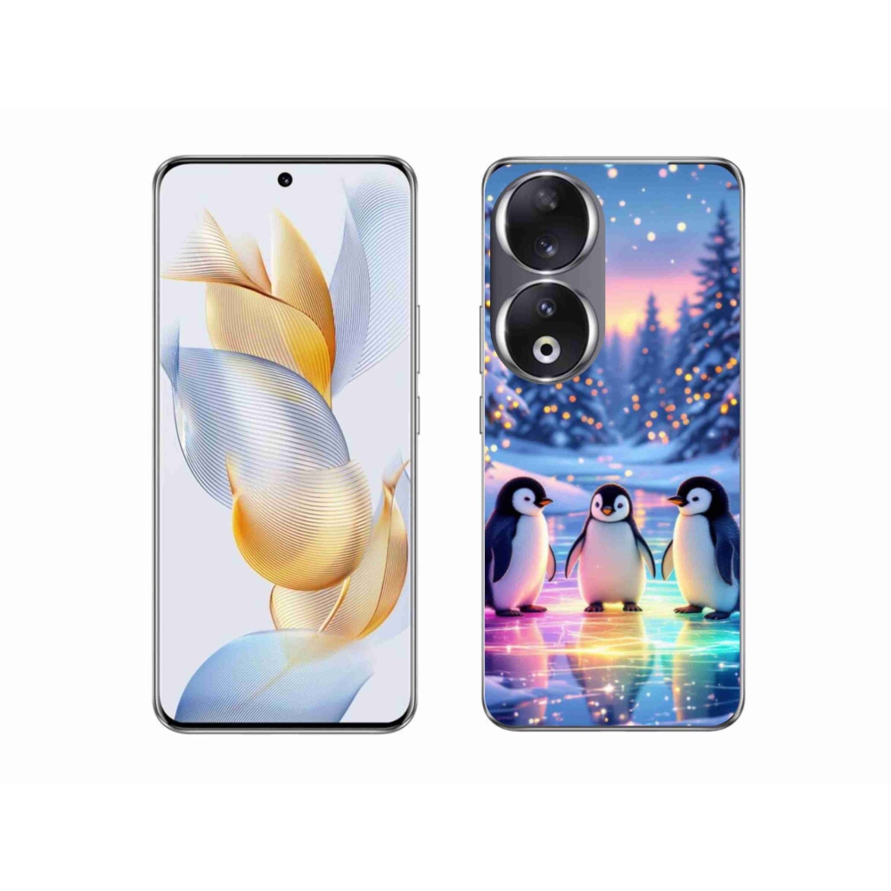 Zselés borító mmCase a Honor 90 készülékhez - pingvinek