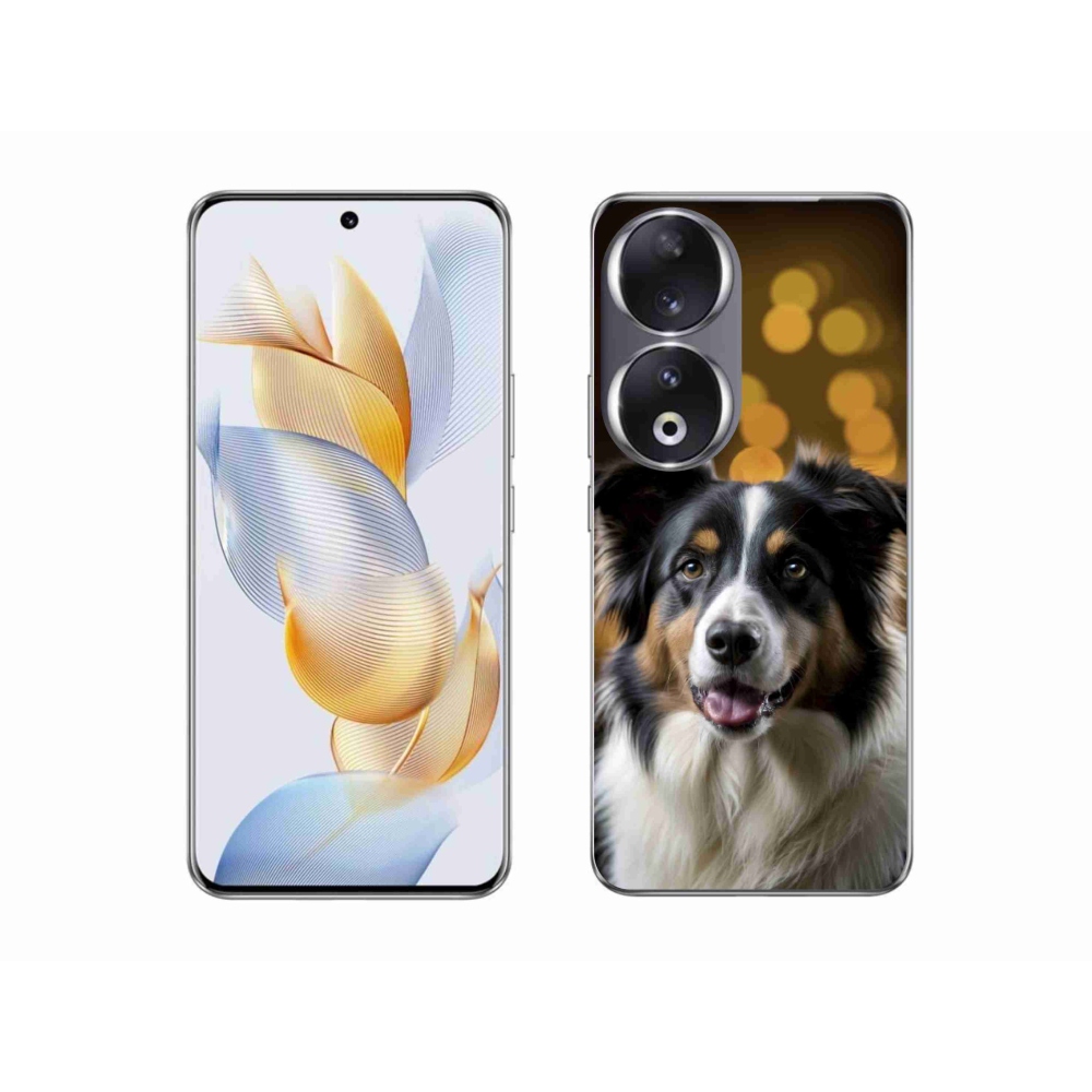 mmCase gél tok az Honor 90-hez – mosolygós ausztrál juhászkutya