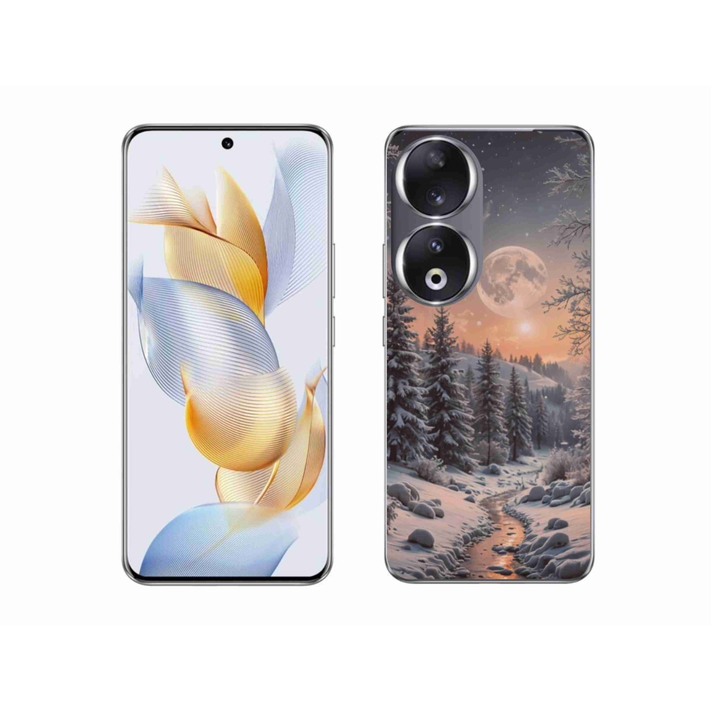 Zselés borítás mmCase a Honor 90-hez - téli tájkép 2