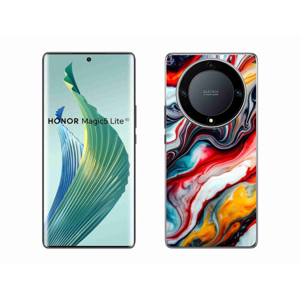 Zselés borítás mmCase a Honor Magic 5 Lite 5G számára - absztrakt motívum 35