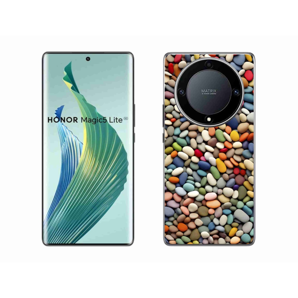 Gél borítás mmCase a Honor Magic 5 Lite 5G számára - színes strasszkövek 2