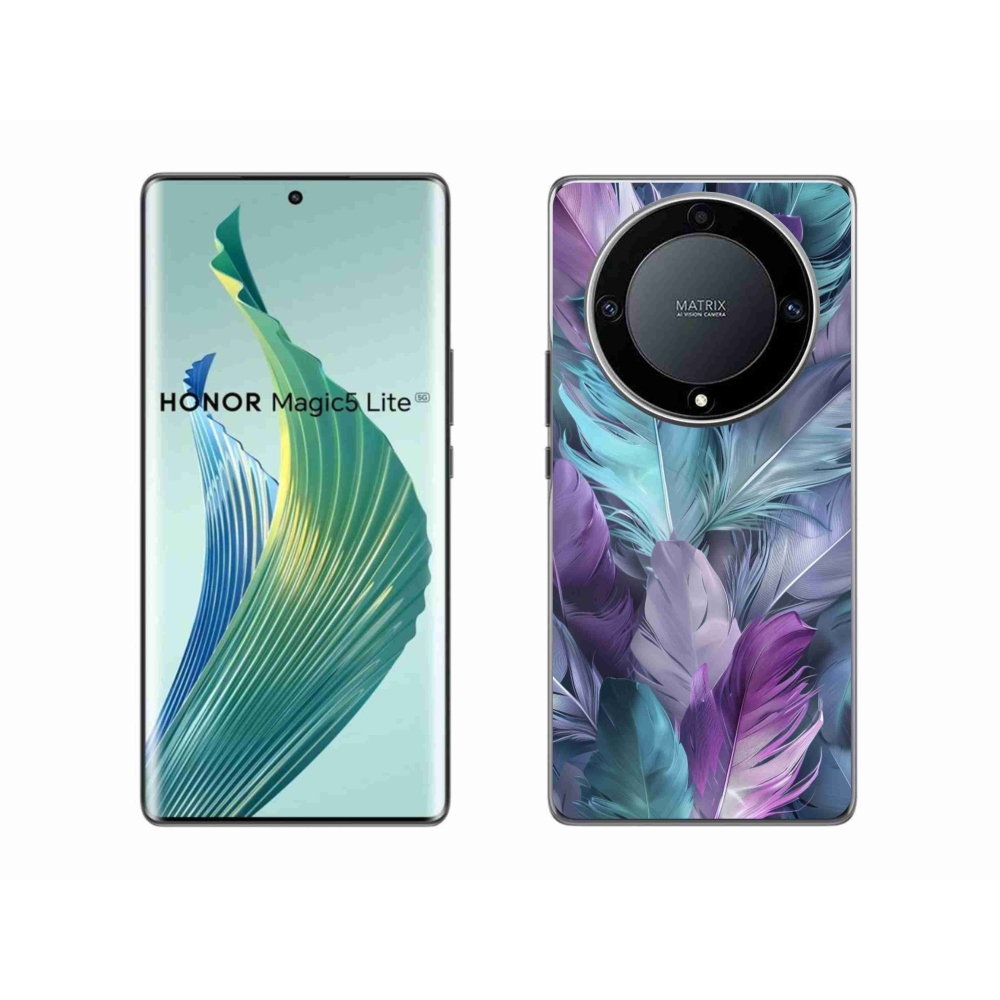 Gél borítás mmCase a Honor Magic 5 Lite 5G számára - színes toll 2