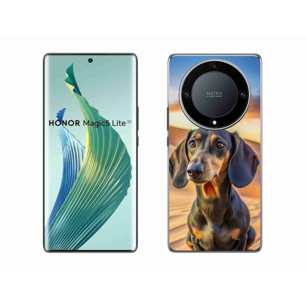 Gél borítás mmCase a Honor Magic 5 Lite 5G számára - borz 3