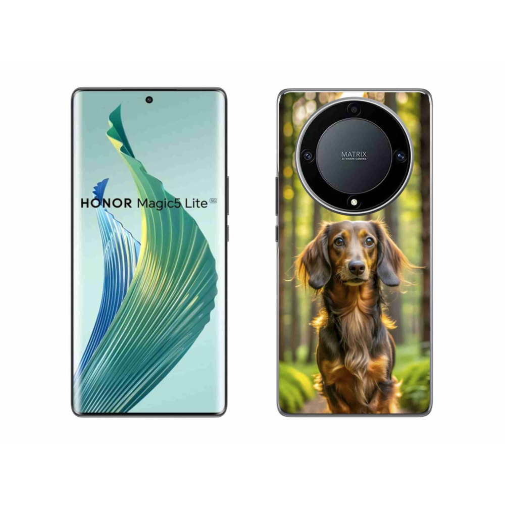 Gél borítás mmCase a Honor Magic 5 Lite 5G készülékhez - tacskó 4