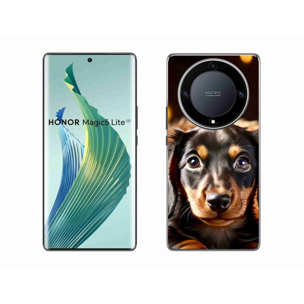 Gél borítás mmCase a Honor Magic 5 Lite 5G készülékhez - tacskó