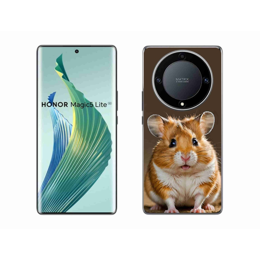 Zselés borítás mmCase a Honor Magic 5 Lite 5G számára - hörcsög