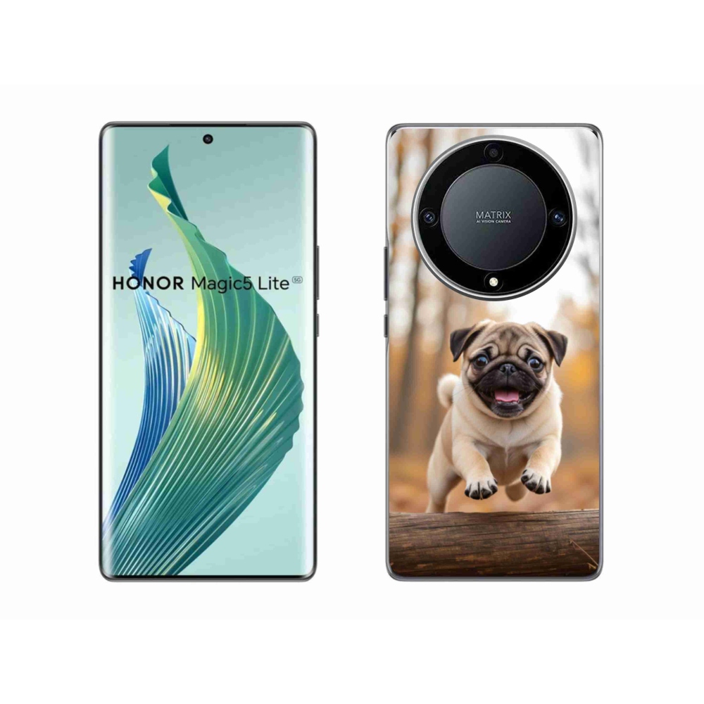 Zselés borítás mmCase a Honor Magic 5 Lite 5G számára - mopsz 2