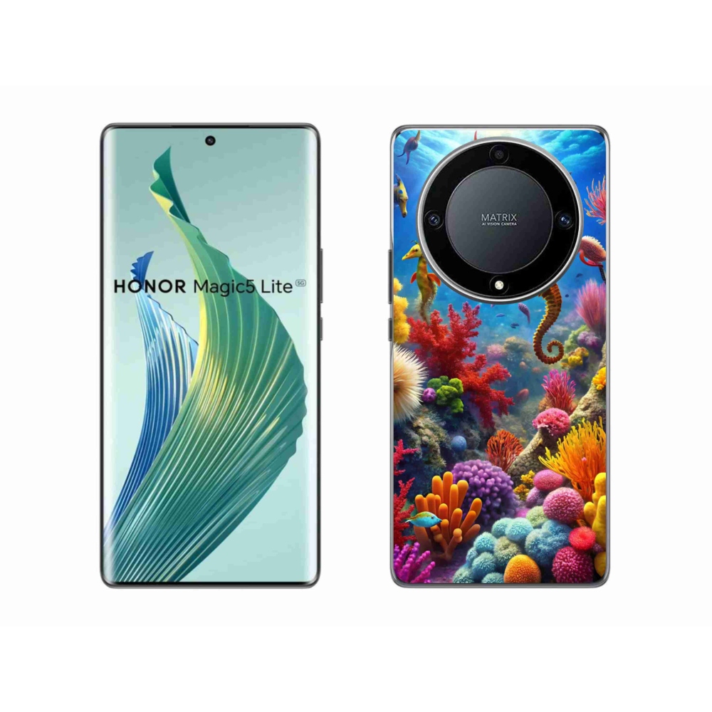 Gél borítás mmCase a Honor Magic 5 Lite 5G számára - Sea World 3